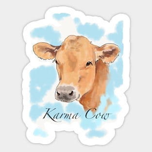 Karma Cow Sticker